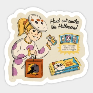 Hand out Smiles Vintage Ad Sticker